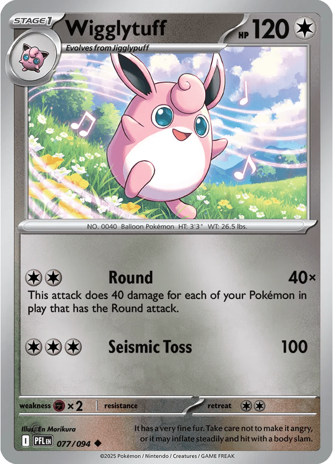 Wigglytuff 077 Rev Holo - Phantasmal Flames by PokéPW on MYNTED