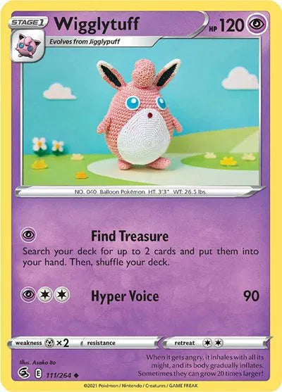 Wigglytuff - 111/264 - Reverse Holofoil