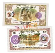 Wild West Series - Indian Woman 100 Dollars UNCB banknote by UNCB on MYNTED