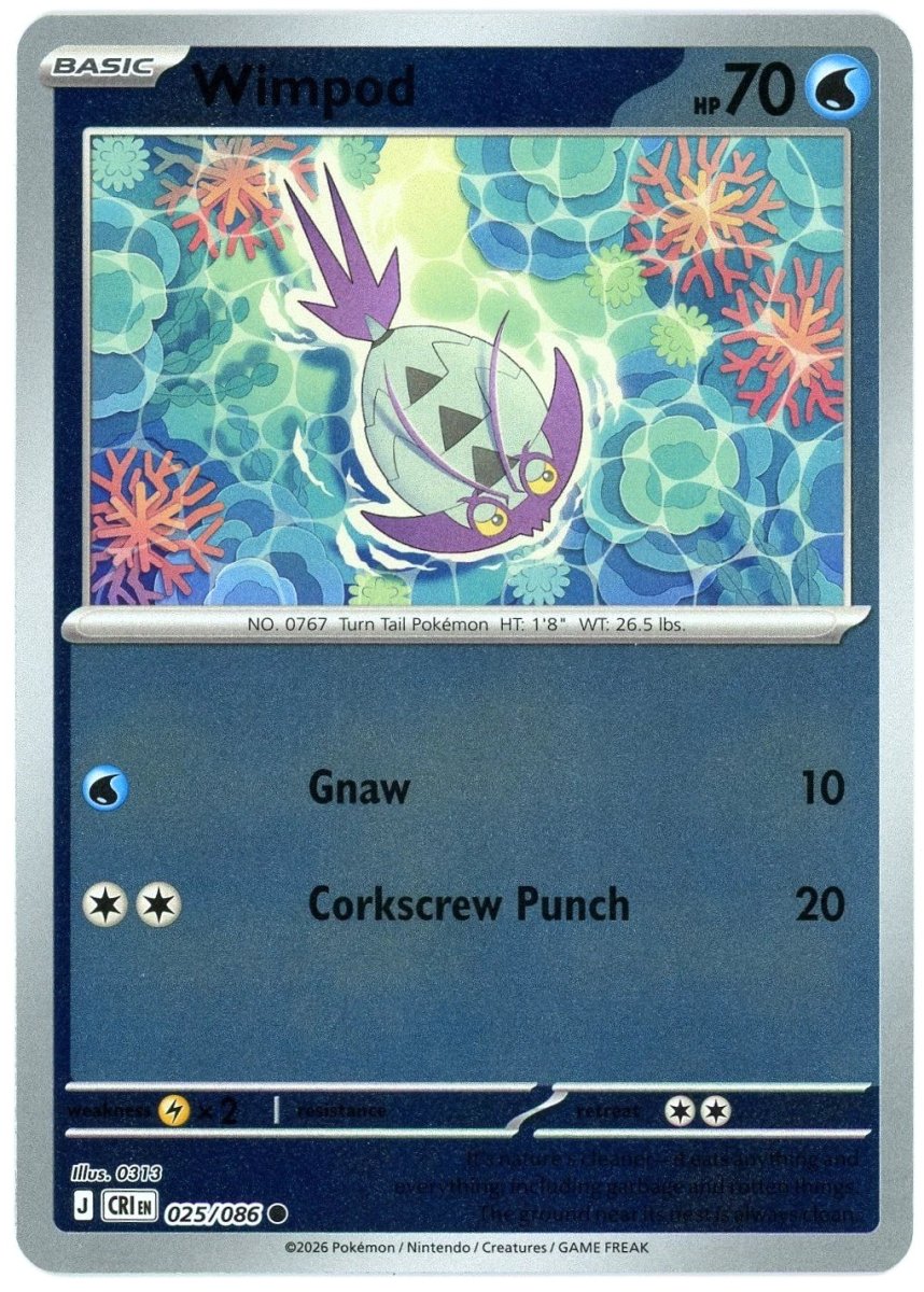Wimpod - 025/086 (Reverse Holo) - Chaos Rising (CRI) ME04 by SAFAQATI on MYNTED