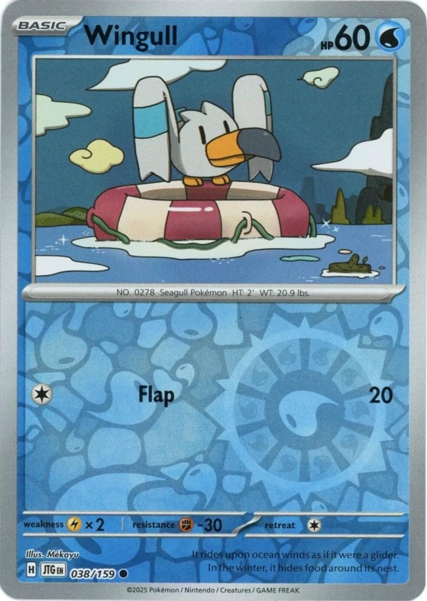 Wingull [Reverse Holo] 38 Pokemon Journey Together by Moe‘s Vault on MYNTED