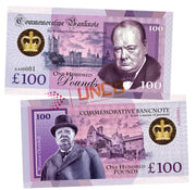 Winston Churchill 100 Pounds UNCB banknote by UNCB on MYNTED