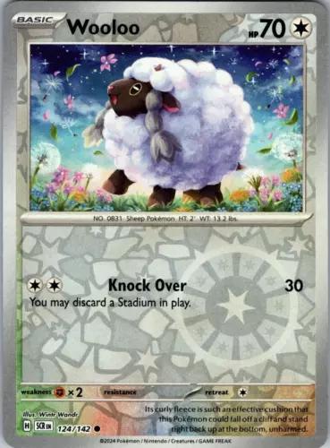 Wooloo [Reverse Holo] 124 Pokemon Stellar Crown by Moe‘s Vault on MYNTED