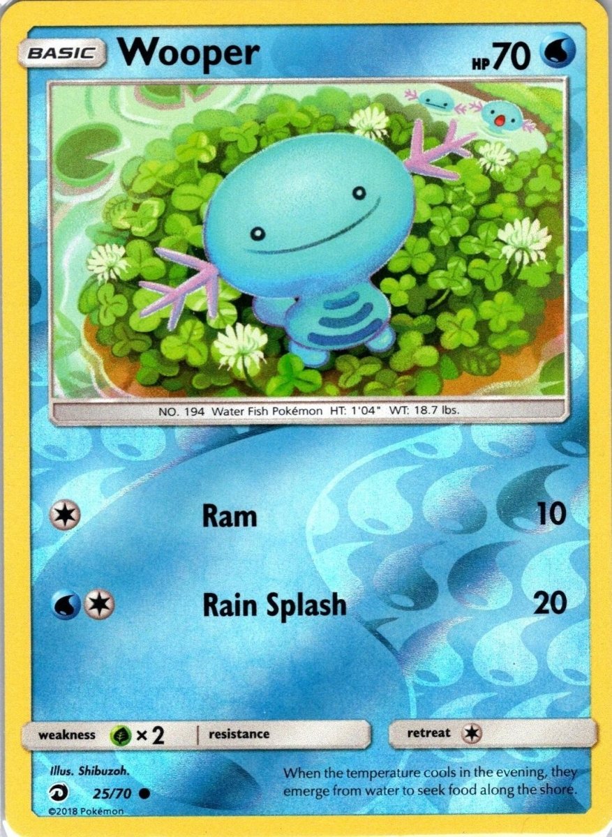 Wooper - Dragon Majesty Reverse Holo 25/70 by The Greatest on MYNTED