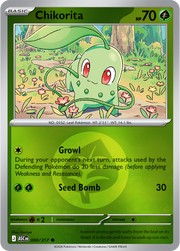 Chikorita (Energy Symbol Pattern) #008/217 Reverse Holo | Mega Evolution – Ascended Heroes