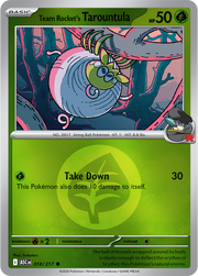 Team Rocket's Tarountula (Energy Symbol Pattern) #018/217 Reverse Holo | Mega Evolution – Ascended Heroes