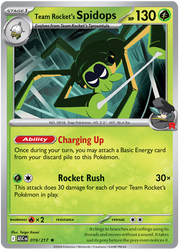 Team Rocket's Spidops (Team Rocket) #019/217 Reverse Holo | Mega Evolution – Ascended Heroes