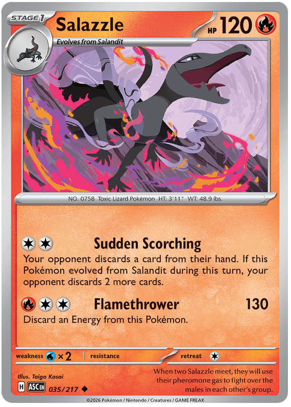 Salazzle #035/217 Uncommon | Mega Evolution – Ascended Heroes