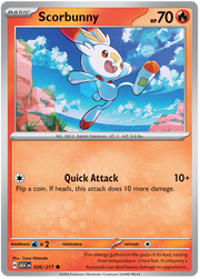 Scorbunny #036/217 Common | Mega Evolution – Ascended Heroes