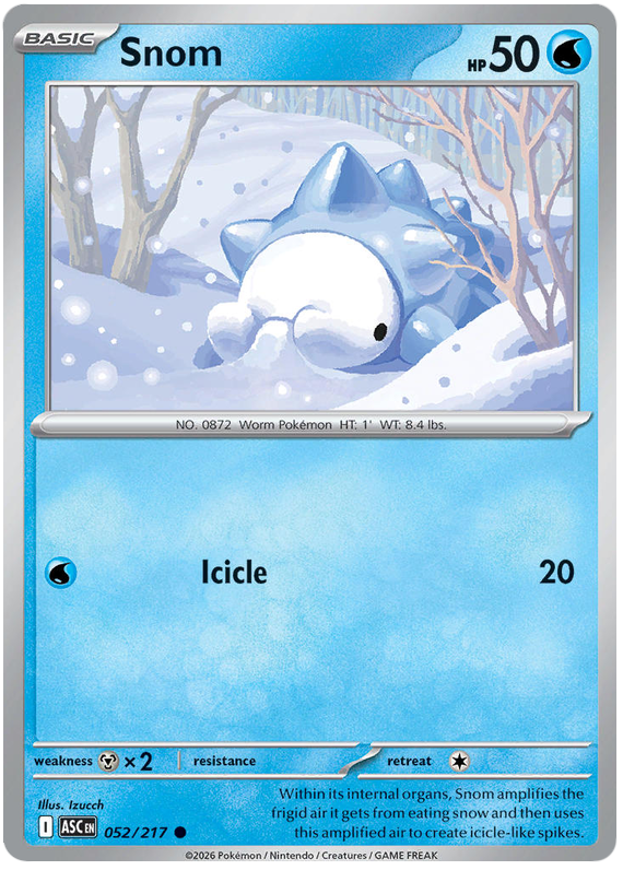 Snom #052/217 Common | Mega Evolution – Ascended Heroes