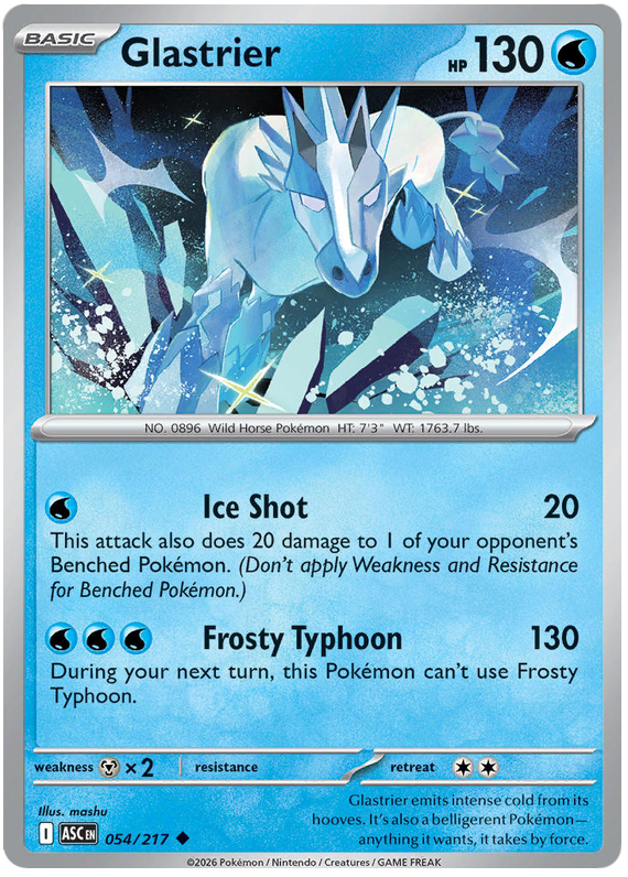 Glastrier #054/217 Uncommon | Mega Evolution – Ascended Heroes