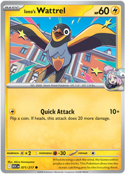 Iono's Wattrel #071/217 Common | Mega Evolution – Ascended Heroes
