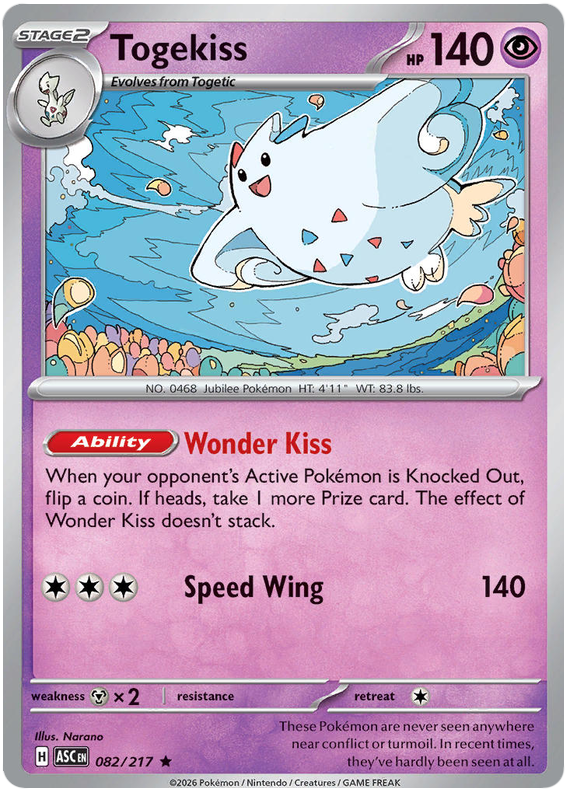 Togekiss #082/217 Holo Rare | Mega Evolution – Ascended Heroes