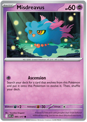 Misdreavus (Dusk Ball) #085/217 Reverse Holo | Mega Evolution – Ascended Heroes