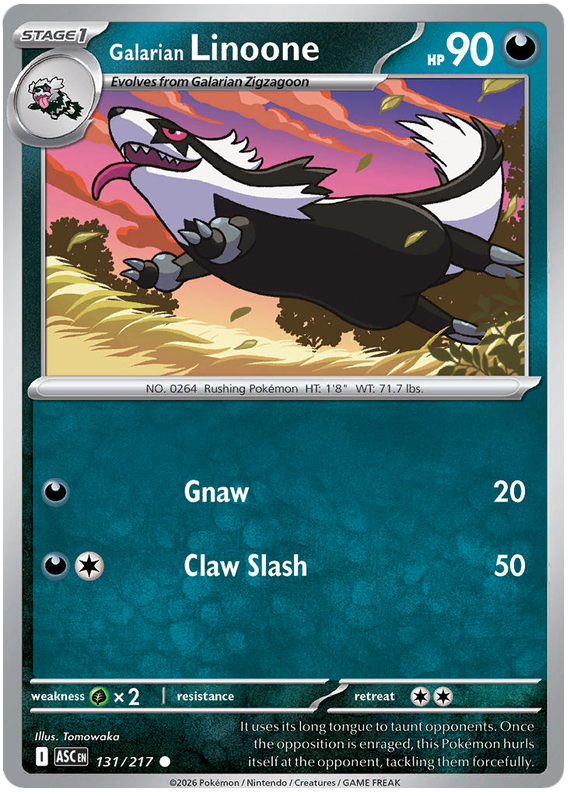 Galarian Linoone #131/217 Common | Mega Evolution – Ascended Heroes
