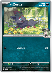 N's Zorua #136/217 Common | Mega Evolution – Ascended Heroes