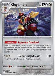 Kingambit #148/217 Holo Rare | Mega Evolution – Ascended Heroes