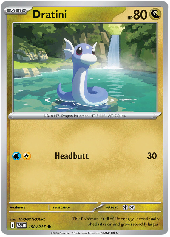 Dratini #150/217 Common | Mega Evolution – Ascended Heroes