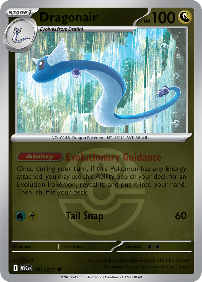 Dragonair (Love Ball) #151/217 Reverse Holo | Mega Evolution – Ascended Heroes