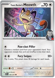 Team Rocket's Meowth #161/217 Common | Mega Evolution – Ascended Heroes