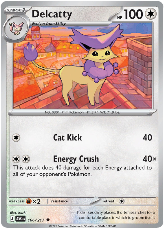 Delcatty #166/217 Uncommon | Mega Evolution – Ascended Heroes