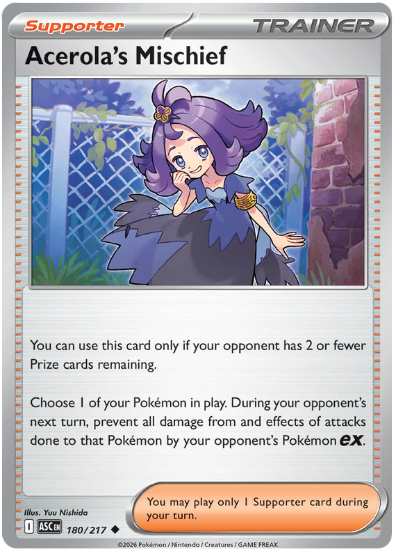 Acerola's Mischief #180/217 Reverse Holo | Mega Evolution – Ascended Heroes