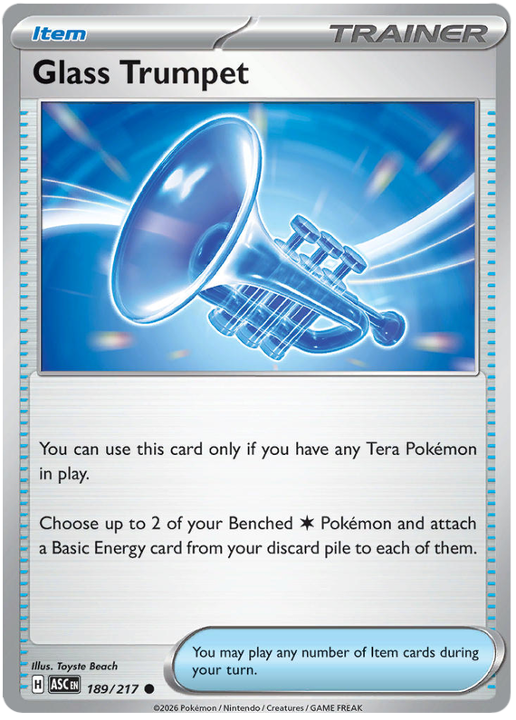 Glass Trumpet #189/217 Common | Mega Evolution – Ascended Heroes