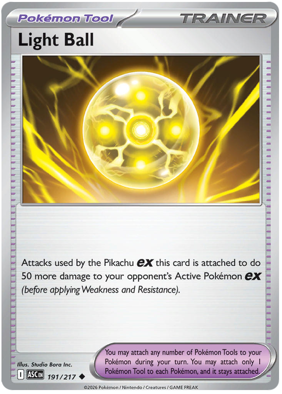Light Ball #191/217 Uncommon | Mega Evolution – Ascended Heroes