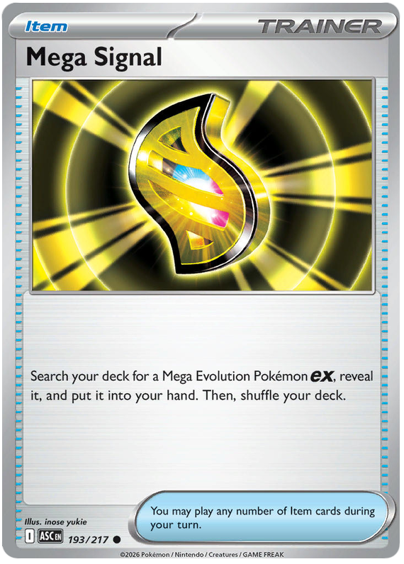 Mega Signal #193/217 Reverse Holo | Mega Evolution – Ascended Heroes