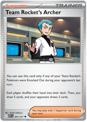 Team Rocket's Archer #201/217 Reverse Holo | Mega Evolution – Ascended Heroes