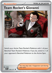 Team Rocket's Giovanni #204/217 Uncommon | Mega Evolution – Ascended Heroes