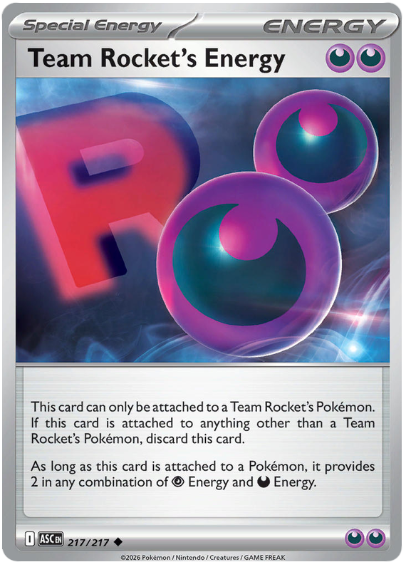 Team Rocket's Energy #217/217 Uncommon | Mega Evolution – Ascended Heroes