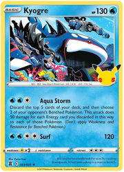 Kyogre #003/025 Holo Rare | Celebrations