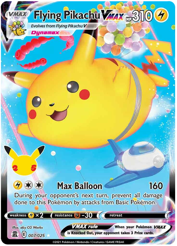 Flying Pikachu VMAX #007/025 Ultra Rare | Celebrations