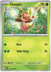 Chespin #005/086 Common | Mega Evolution – Chaos Rising