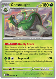 Chesnaught #007/086 Holo Rare | Mega Evolution – Chaos Rising
