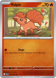 Vulpix #008/086 Reverse Holo | Mega Evolution – Chaos Rising
