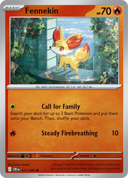 Fennekin #011/086 Reverse Holo | Mega Evolution – Chaos Rising