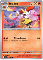 Braixen #012/086 Common | Mega Evolution – Chaos Rising