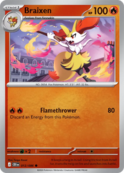 Braixen #012/086 Reverse Holo | Mega Evolution – Chaos Rising