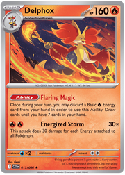 Delphox #013/086 Holo Rare | Mega Evolution – Chaos Rising