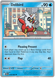Delibird #018/086 Uncommon | Mega Evolution – Chaos Rising