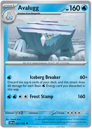 Avalugg #024/086 Uncommon | Mega Evolution – Chaos Rising