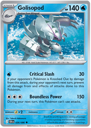 Golisopod #026/086 Uncommon | Mega Evolution – Chaos Rising