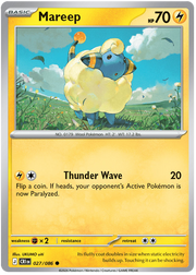 Mareep #027/086 Common | Mega Evolution – Chaos Rising