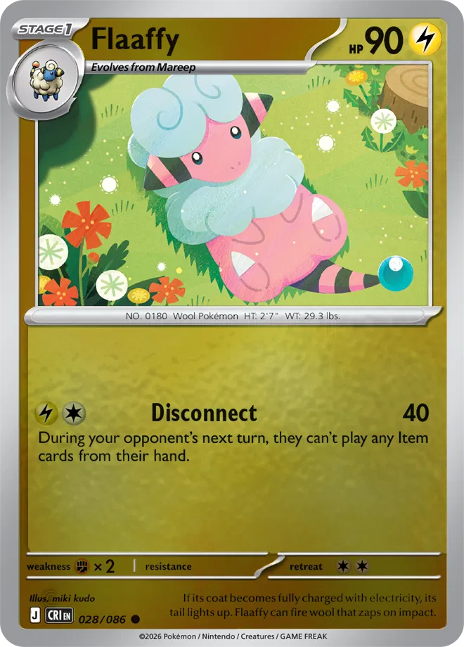Flaaffy #028/086 Reverse Holo | Mega Evolution – Chaos Rising
