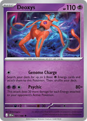Deoxys #031/086 Reverse Holo | Mega Evolution – Chaos Rising