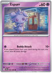 Espurr #036/086 Common | Mega Evolution – Chaos Rising