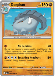 Donphan #045/086 Common | Mega Evolution – Chaos Rising