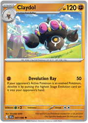 Claydol #047/086 Uncommon | Mega Evolution – Chaos Rising